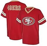 Outerstuff Kids Youth 4-20 Official Game Day San Francisco 49ers NFL Team Jersey (Red, Regular Fit)