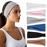 HSEM Headbands for Women, Wide Thick Workout Hair Band, Non Slip Head Bands