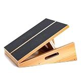 StrongTek Wooden Slant Board, Adjustable Incline, Side Handles, Non-Slip