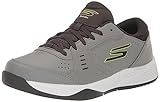 Skechers Men's Viper Court Smash Pickleball Sneaker, Grey/Lime, 9