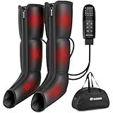 Leg Compression Massager with Heat for Circulation, Medical-Grade Compression Boots, Edema Relief for Legs/Feet, FSA HSA Eligible, Foot/Calf Therapy, Post-Surgery & Sports Recovery, Gifts for Mom Her
