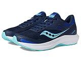 Saucony Women's Cohesion 16 Sneaker, Night/Aqua, 8