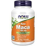 NOW Foods Supplements, Maca (Lepidium meyenii) 750 mg Raw, Reproductive Health*, 90 Veg Capsules