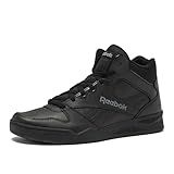 Reebok Royal BB4500 Hi2 High Top Sneakers for Men, Black or White Mens Basketball Shoes, Medium or Wide Width Size 7 to 14 Athletic Mens Shoes, Black/Alloy, 11 Medium