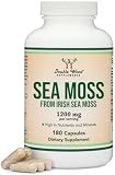 Irish Sea Moss 1,200mg, Thyroid, Immune + Gut Support, Iodine, 180 Capsules