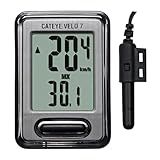 CATEYE Velo 7 Bike Computer – Entry-Level Wired Speedometer Perfect for Beginner Cyclists, Auto Start/Stop, Easy Setup for Road, MTB, Gravel Bikes, 3 Year Battery Life