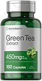 Horbäach Green Tea Extract Supplement | 450mg | 180 Capsules | Extra Strength Herbal Formula | Non-GMO and Gluten Free