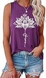 IRISGOD Womens Tank Tops Loose Fit Summer Cute Graphic Sleeveless Shirts Workout Basic Tunic