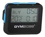 Gymboss Interval Timer and Stopwatch - Black/Blue SOFTCOAT