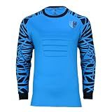 PRO HIGHLIGHT SPORTS Soccer Goalie Jersey for Kids, Adults, Youth Goalkeeper Jersey Soccer Goalie Shirt, Padded Chest, Goalkeeper Goalie Jersey (US, Alpha, Medium, Regular, Regular, Electric Blue)