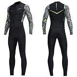 Dive Skins for Women Men Full Body Swimsuit Rash Guard Scuba Skin Thin Wetsuit, One Piece Long Sleeve Quick Dry Diving Skin UV Protection Surfing Spandex Wet Suit for Water Sport (L, Men Black)
