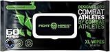 FIGHT WIPES Boxing Glove Deodorizer, Cleaner, & Odor Eliminator for Muay Thai, MMA & Combat Sports Equipment Alcohol Free, Skin Safe Cleansing Wipes for Martial Artists