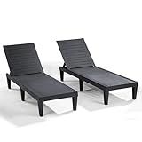 Nestl Lounge Chair Outdoor, Tanning Chair, Chaise Lounge Outdoor Set of 2