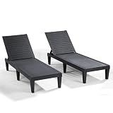 Nestl Lounge Chair Outdoor, Tanning Chair, Chaise Lounge Outdoor Set of 2