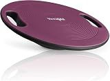 Yes4All Wobble Balance Board, Plastic Stability Trainer with Handles for Standing Desk, Core Training & Home Gym Workout (Sugar Plum - 15.7” Dia)