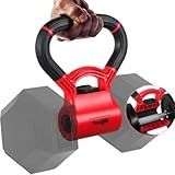 Yes4All Kettle Bell Grip/Weightlifting Kettlebell/Dumbbell Grip Handle - Convert Dumbbells into Kettlebell for Home Gym