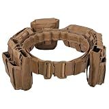 BOMTURN Tactical Belt with Pouches Battle Belt for Men
