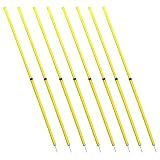 BlueDot Trading Soccer Agility Training Poles Adjustable Telescopic 3ft-6ft (8pc), Speed & Agility Poles for Soccer Training, Outdoor Game, Exercise Training, Football, Sport Training Equipment