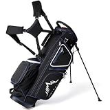 GoHimal 14-Way Lightweight Golf Stand Bag with Multiple Pockets Black