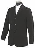 Tuffrider Men's Raleigh Show Coat, Black, Large