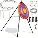 Archery Target and Stand, Outdoor Archery Target Stand, Heavy-Gauge Steel