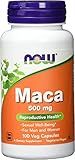 NOW Foods Supplements, Maca (Lepidium meyenii) 500 mg, For Men and Women, Reproductive Health*, 100 Veg Capsules