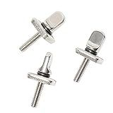 HEYTUR No Tool Stainless Steel Fin Screw for Longboard and SUP 3 Pack