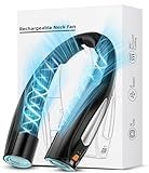 Hionly AI Neck Fan, 6 Speeds Adjustable Portable Personal Fan Rechargeable, 6000 mAh Battery Faster Cooling Wearable Fan, Ultra Quiet for Home, Office, Travel, Outdoor