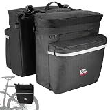 KEMIMOTO Bike Bag Panniers with Rain Cover, 34L Waterproof Rear Rack Bag