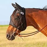 Cashel Quiet Ride Horse Fly Mask with Ears, Black, Horse