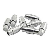 RLECS 8pcs 6mm Aluminum Long Sleeve Inline Roller Skate Wheels Replacement Spacers High Performance Scooter Skateboard Wheel Bearings