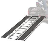 Black Ice Extra-Long Snowmobile Ramp with Wide Glides 1,500 lb. Capacity Aluminum Folding for Trucks and Trailers
