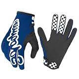 SOLO QUEEN Sim-Racing Gloves for Steering Wheel Simulators (Blue,L)