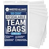 Invested Alliance Resealable Set Team Bags for Trading Cards | Ultra, TCG, Baseball, Sports Card Team Bags Sleeves. Fits Top loaders, Magnetic & Semi Rigid Holders. High Clarity Sleeves.