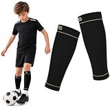 Kids & Teens Calf Compression Sleeve 20-30mmHg Shin Splints Relief, Black