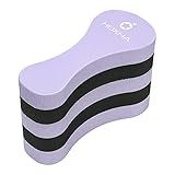 Pull Bouy Leg Float, EVA 5 Layer Swimming Pull Float Training Aid Sports Upper Bpdy Aqua Fitness for Adult, Beginners (Purple&Black)