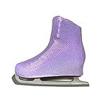 Kami-So Metallic Figure Skating Boot Covers | Hockey Skates Protection Against Scratches, Scuffs, and Dirt | Durable Ice Skate Shoe Cover | Ice Skating Accessories | Liliac Sparkle - Adult Size