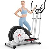 Elliptical Exercise Machine,Ultra-Quiet Drive Elliptical Machine for Home,Ancheer Elliptical Magnetic Resistance,Pulse Sensor Built-in,LCD Monitor,Elliptical Exercise Machine 350lb Weight Capacity