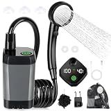Spopal Portable Shower for Camping, [Long-Lasting] 6000mAh Rechargeable(GY)