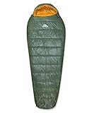 iClimb 3M Thinsulate Insulation Mummy Sleeping Bag with Compression Sack Ultralight Compact Warm Washable for Adults Indoor Outdoor Backpacking Camping Hiking (41F, Green)