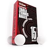 15 Pack White Ping Pong Balls 1 Star 40mm Official Size High Bounce Professional ABS Table Tennis Ball for Training & Practice - Durable High Performance