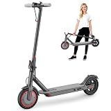 Qlaway 8.5" Aluminum Alloy Frame E Scooter for Adults 19 MPH Sport Escooter 350W Motor, Electric Scooter Up to 22 Miles Range, Bearing 265 LBS/APP Control-Black