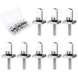 PEUTIER 6pcs 316 Stainless Steel Fin Screws, No Tool Surfboard Fin Screws with O Rings Paddle Board Fin Replacement for SUP Paddleboard Longboard Surfing Accessories