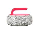 KUSINDOG Curling Stones Curling Rock Granite for Curling Sport Game, 5.5 to 17 kg (20cm(7.87") Red)