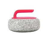 KUSINDOG Curling Stones Curling Rock Granite for Curling Sport Game, 5.5 to 17 kg (20cm(7.87") Red)