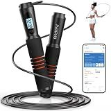 RENPHO Smart Jump Rope with Counter, App Data Tracking, LCD Display