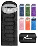 Sportneer Sleeping Bag for Adults & Kids, Cold Weather & Warm Waterproof Camping Sleeping Bag, Compact Portable for Camping Hiking & Travel