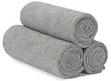 S&T INC. Microfiber Gym Towels, Yoga Towel for Home and Gym Bag, 16 Inch x 27 Inch, 3 Pack