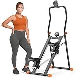 EPHESPORT 2.0 Stair Stepper for Home Gym, 3-Level Adjustable Resistance Vertical Climber Machine, Full-Body Cardio Workout Equipment with Adjustable Handlebar & Pedals, 90% Pre-Assembled Stair Climber