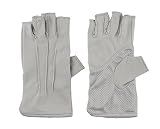 JURUAA Men Fashion Summer Touchscreen UV Driving Gloves Sun Light Weight Driving Gloves Grey